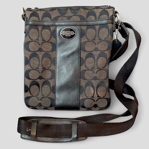 Coach Black and Brown Crossbody Bag